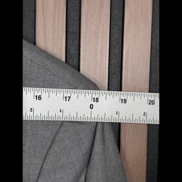 Banana Republic Blazer 44 Long Mens Gray Heather Tailored Slim Fit 2 Button Coat - Picture 5 of 11
